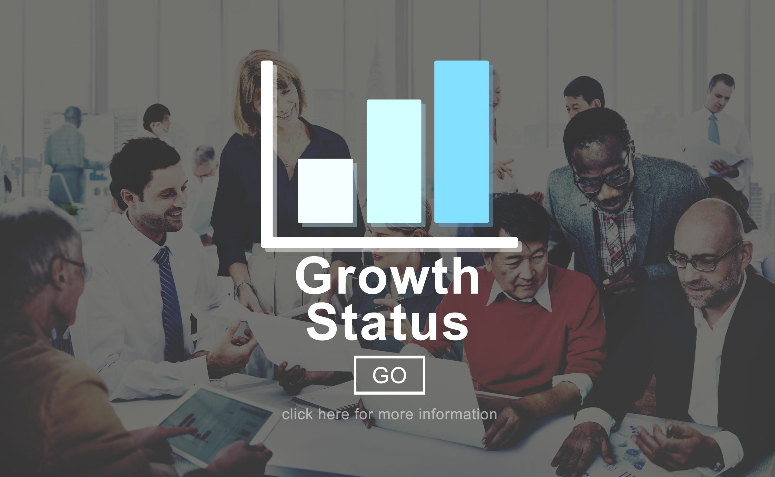 Growth Status Technology Online Website Concept
