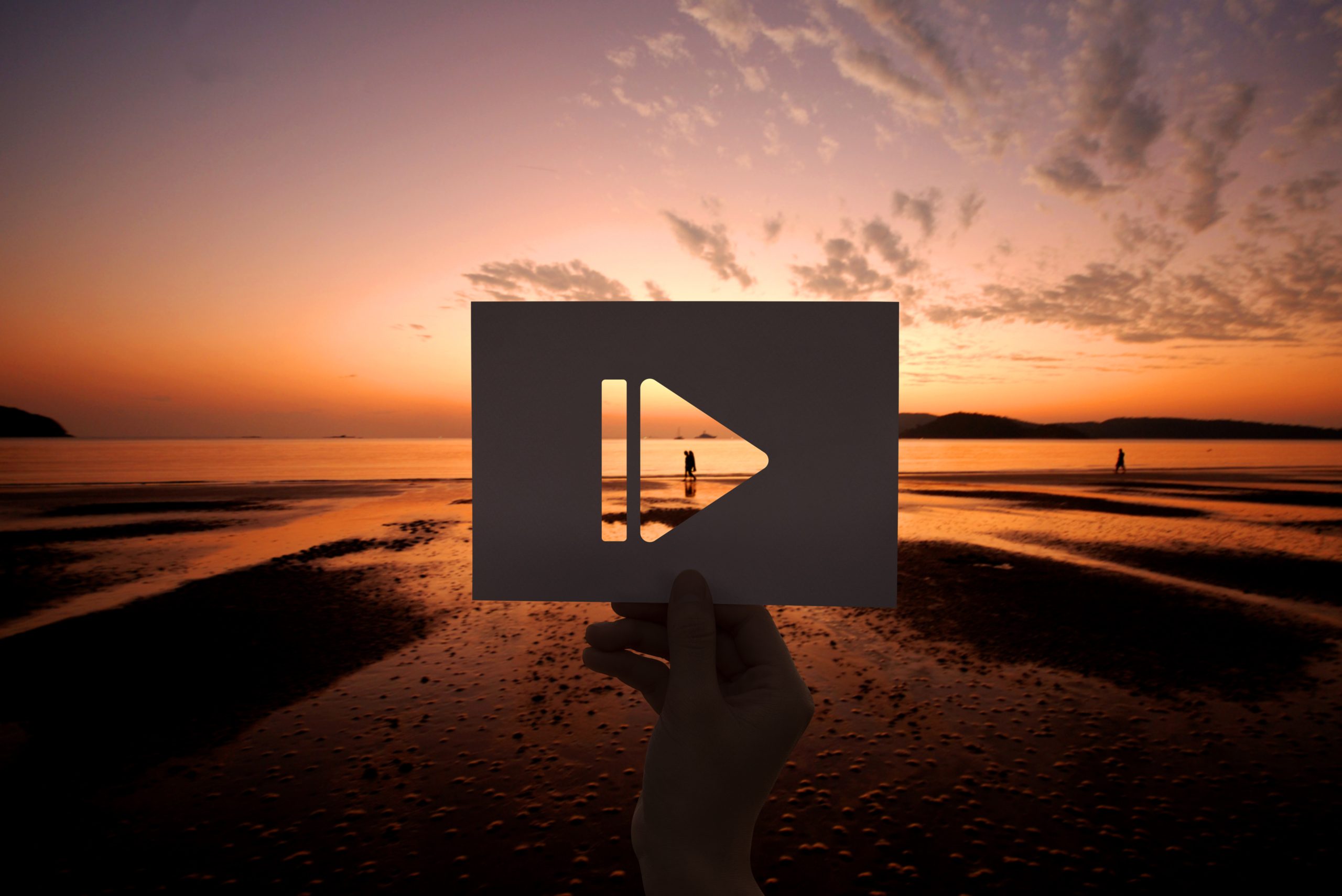 Pause icon multimedia entertainment perforated paper